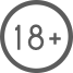 18 plus logo